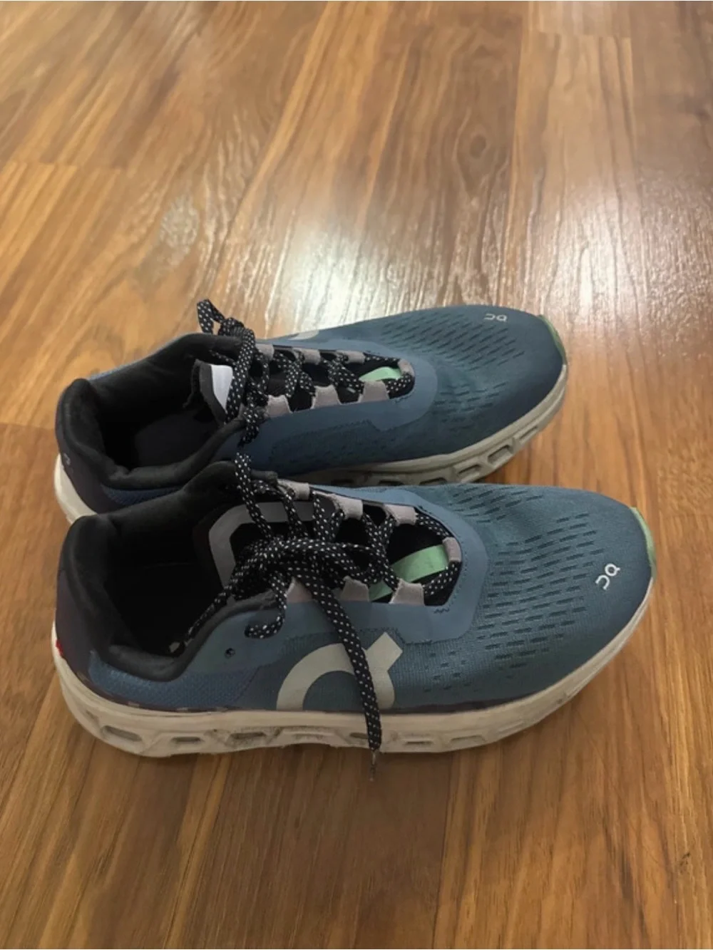 On Cloud Blue Running Shoes with Black Accents